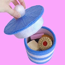 Knitted Barrel of Biscuits