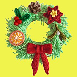 Knitted Christmas Garland