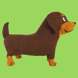 Knitted Dachshund Puppy