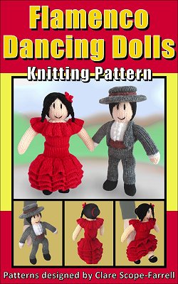 Flamenco Dancing Dolls Knitting Pattern Cover