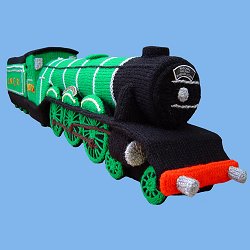 Knitted Flying Scotsman