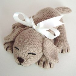 Knitted Sleeping Puppy