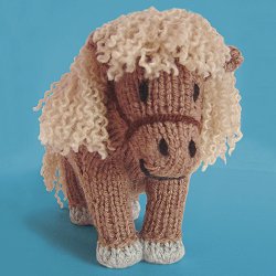 Pansy the Knitted Miniature Shetland Pony
