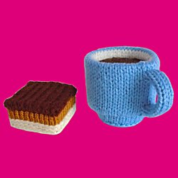 Knitted Shortbread with Espresso Coffee