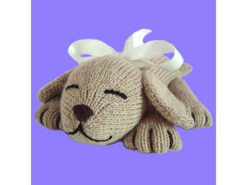 Knitted Sleeping Puppy